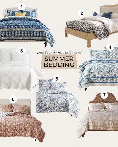 Summer bedding that makes you want to stay in bed all day ☁⛅ 

#LTKfamily #LTKhome #LTKSeasonal