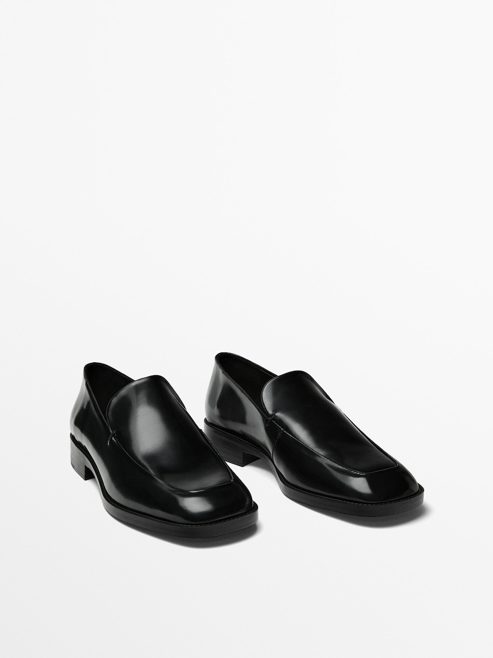 Square-toe loafers | Massimo Dutti US