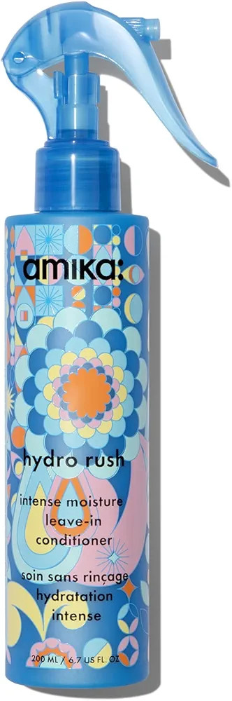 amika hydro rush intense moisture leave in conditioner spray - frizz-reducing detangling spray - ... | Amazon (UK)
