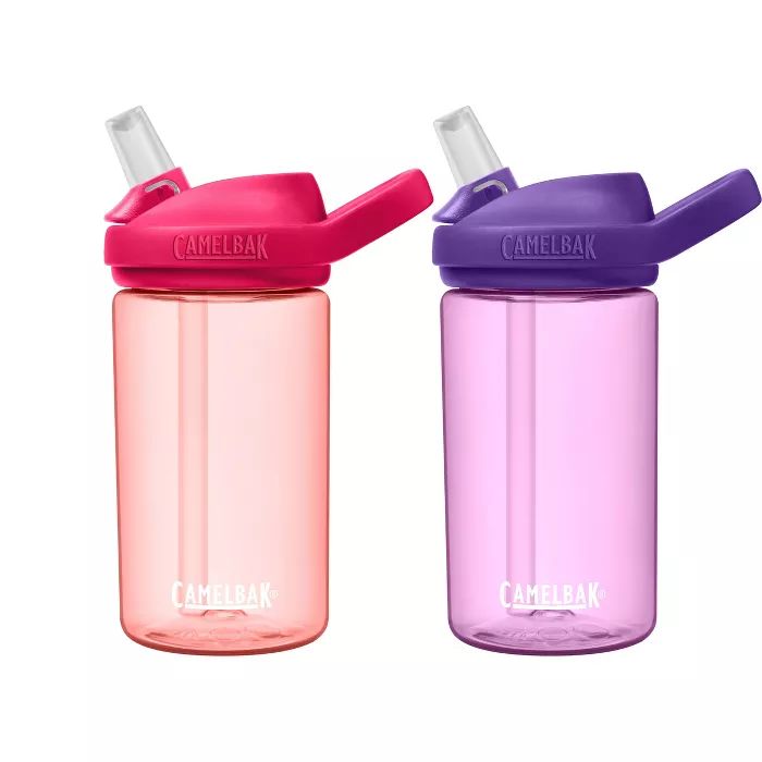 CamelBak Eddy+ 14oz Kids' Water Bottle 2pk - Pink/Lavender | Target