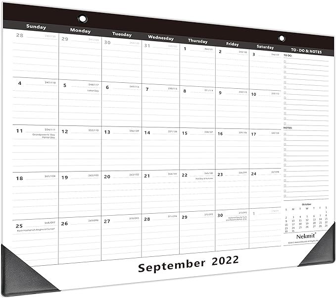 Nekmit Magnetic Calendar for Fridge, 2022-2023 Yearly Monthly Desk Pad Calendar, Fridge Calendar ... | Amazon (US)