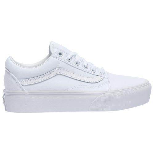 Vans Womens Vans Old Skool Platform - Womens Shoes True White/White/White Size 05.5 | Footaction