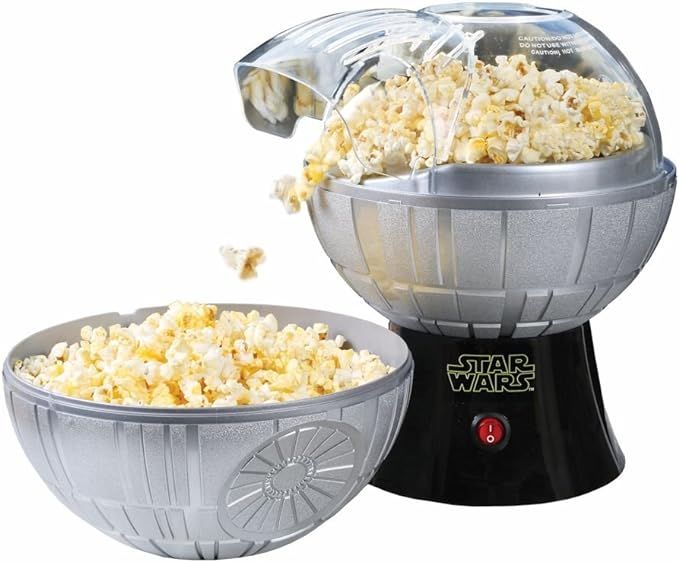 Amazon.com: Uncanny Brands Star Wars Death Star Popcorn Maker - Hot Air Style with Removable Bowl... | Amazon (US)