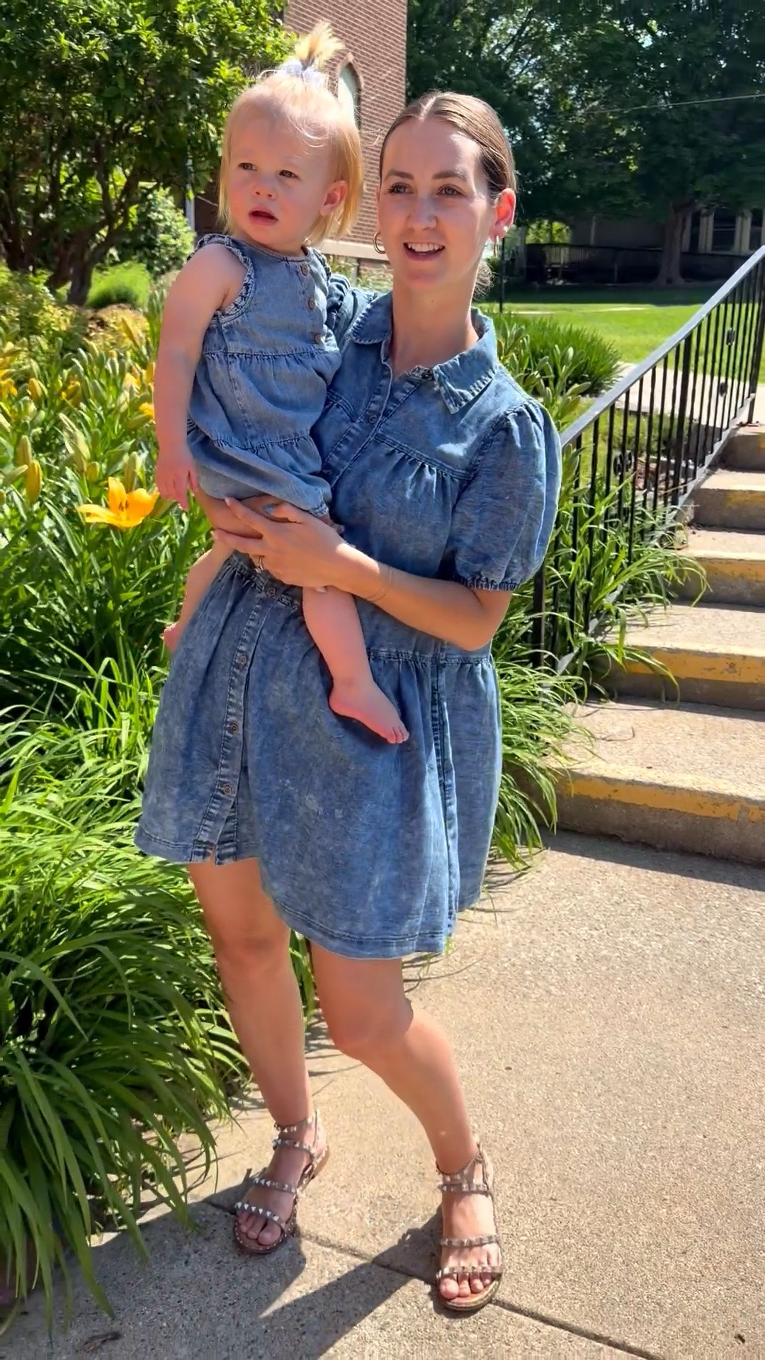 Church ootd in our matching denim outfits this Memorial Day weekend! 

Denim dress, denim romper, mommy and me matching outfits, matching outfits, toddler girl outfit, toddler girl style

#LTKootd #LTKmomlife #LTKKids