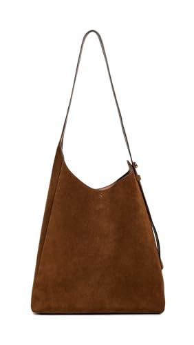 Tory Burch Women's Romy Suede Hobo Bag, Caramel, One Size | Amazon (US)