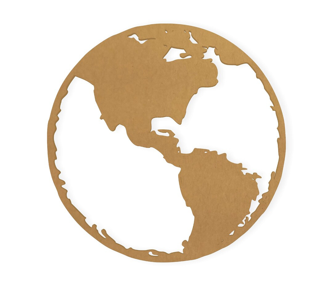 Globe, Cut Out, Wall Art, Home Decor,, Wall Hanging, Quality Cardboard, Ready to Paint - Etsy | Etsy (US)