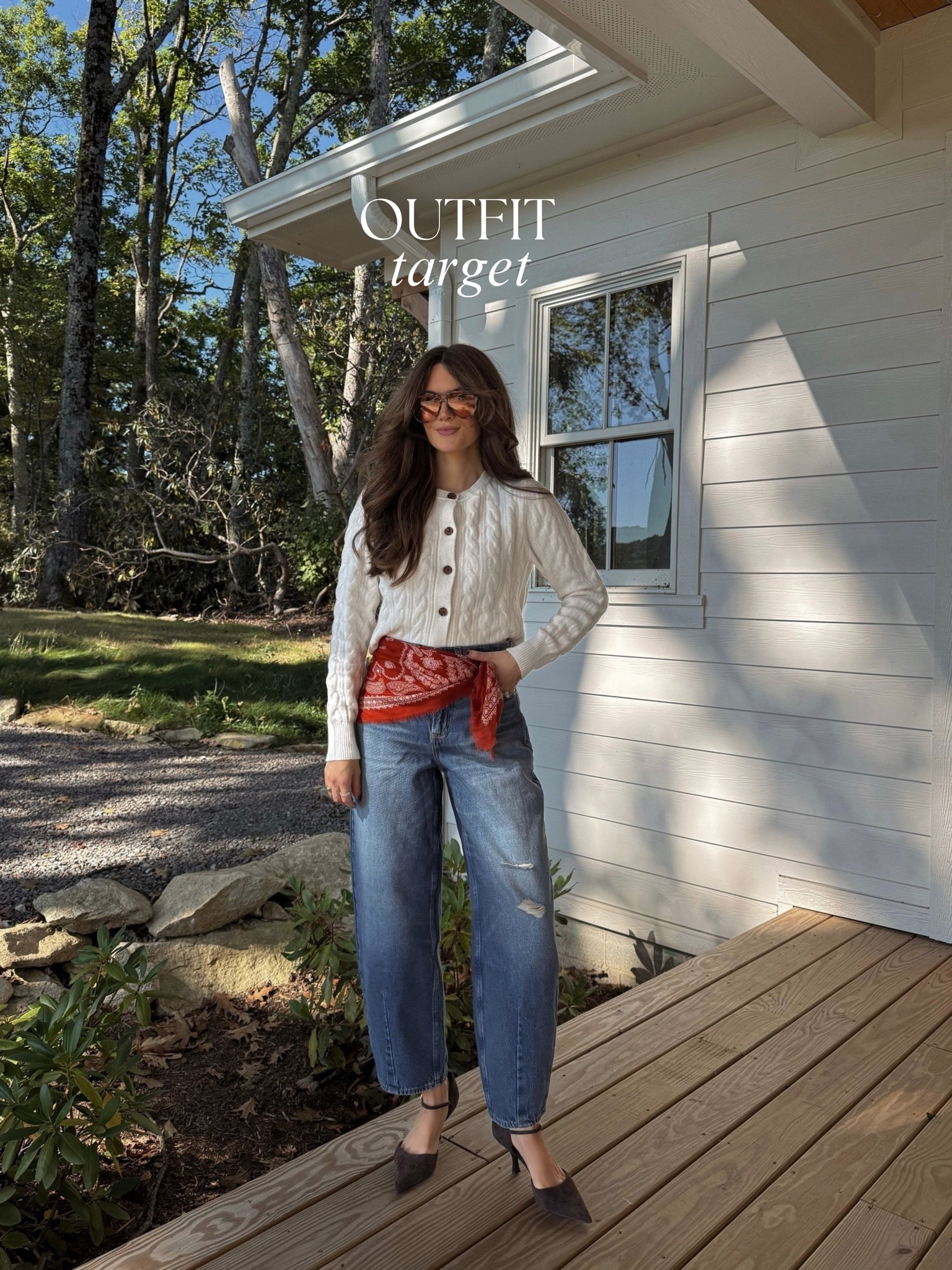 Target fall outfit 🤎 jeans are medium wash!

#LTKootd #LTKmomlife #LTKSeasonal
