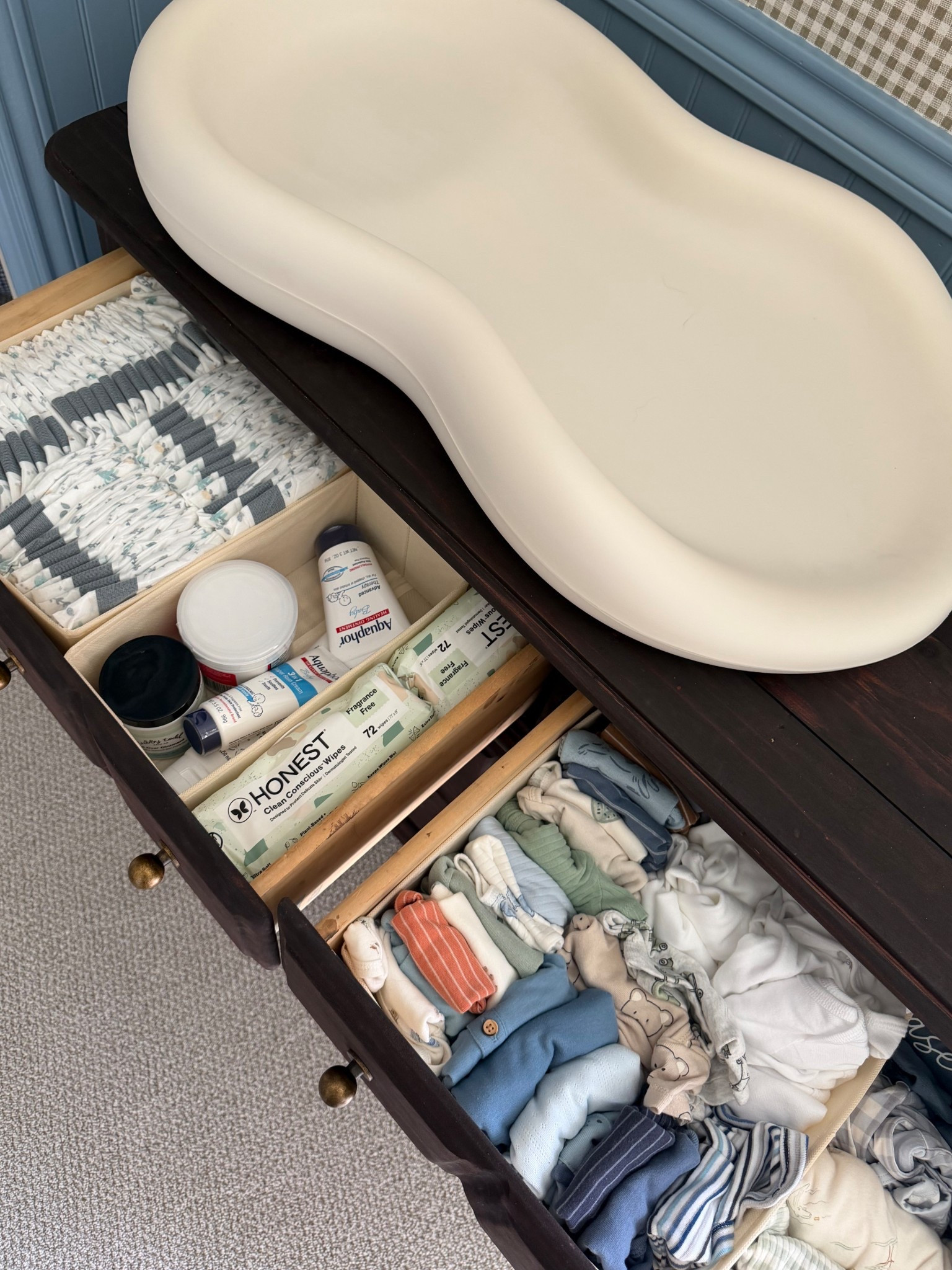 The best Amazon drawer organizers! I love how the containers keep everything organized so that things aren’t just thrown into the dresser. #organization #nurseryfinds #nurserystorage

#LTKHome #LTKBaby