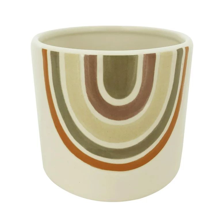 Way to Celebrate Harvest Arches Ceramic Vase Round 3.95” | Walmart (US)