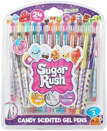 Scentos Sugar Rush Colored Gel Pens for Ages 4+ - Candy Scented Pens for Journaling & Drawing - 2... | Amazon (US)