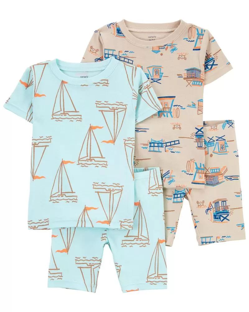 Baby 4-Piece Sail Boat 100% Snug Fit Cotton PJs | Carter's