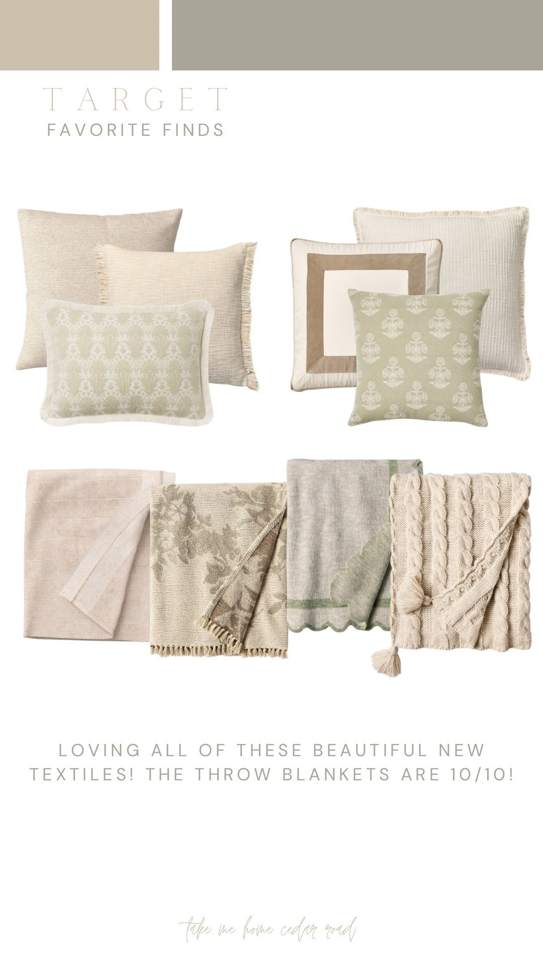 Prettiest new throw blankets and pillows at target! Love them all!

Throw pillow, throw blanket, neutral home, neutral decor 

#LTKFindsUnder50 #LTKHome #LTKSaleAlert