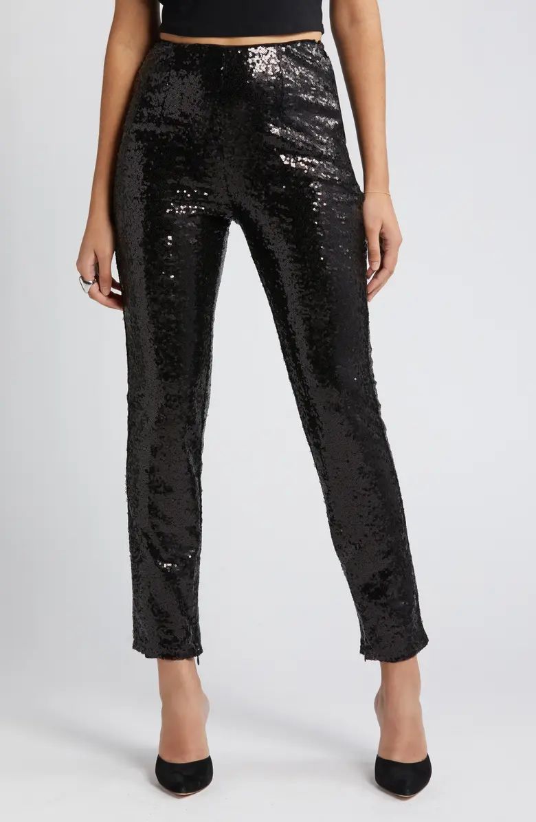 Sequin Pull-On Pants | Nordstrom