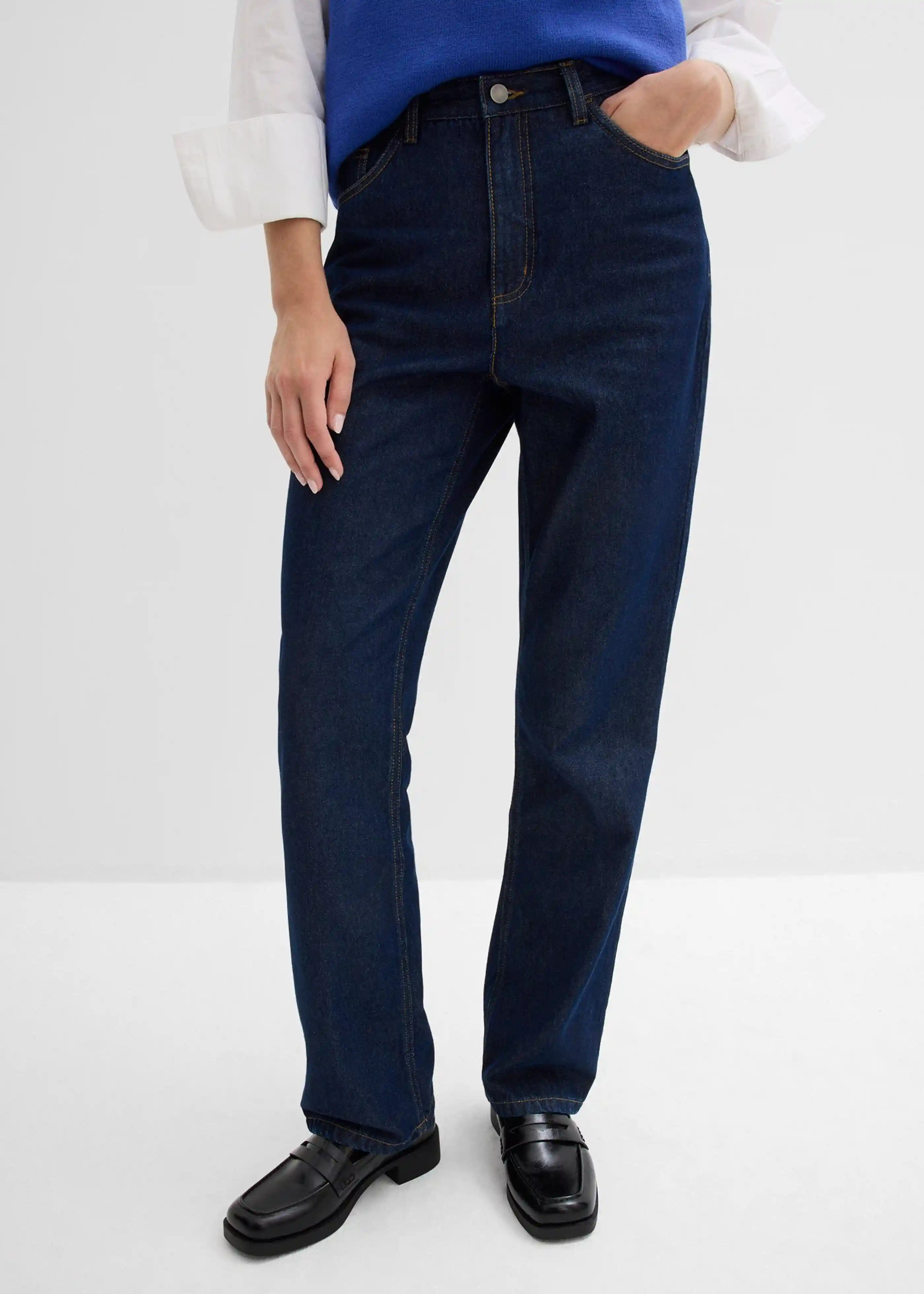 Circular Collection Straight-Jeans, High Waist, Long aus Bio-Baumwolle | Bonprix DE