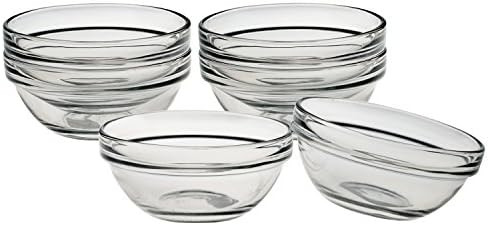 Luminarc Stackable 3 Inch Glass Pinch Bowl, Set of 6 | Amazon (US)