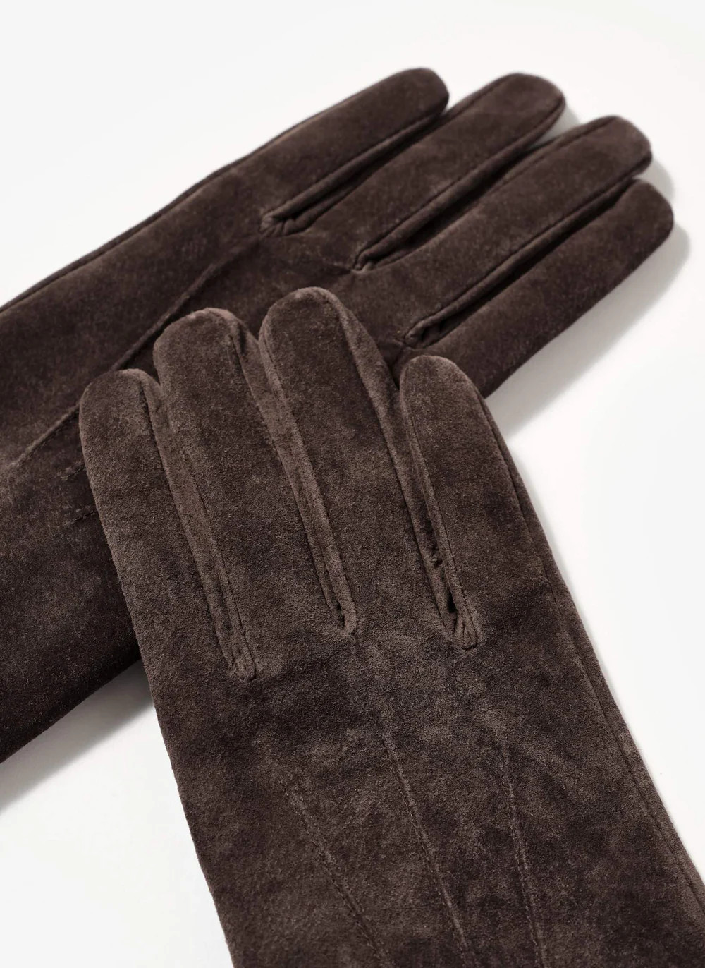Brown Suede Gloves | Mint Velvet