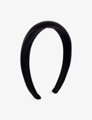 Tori brand-patch silk headband | Selfridges
