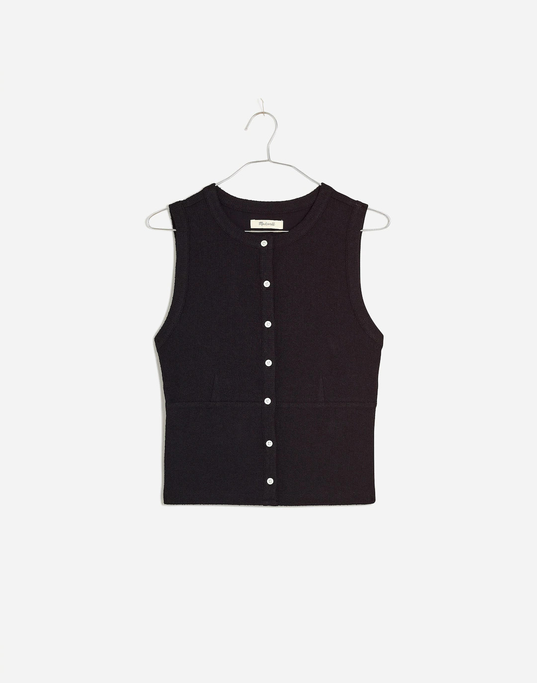 Split-Crewneck Cardigan Tank | Madewell