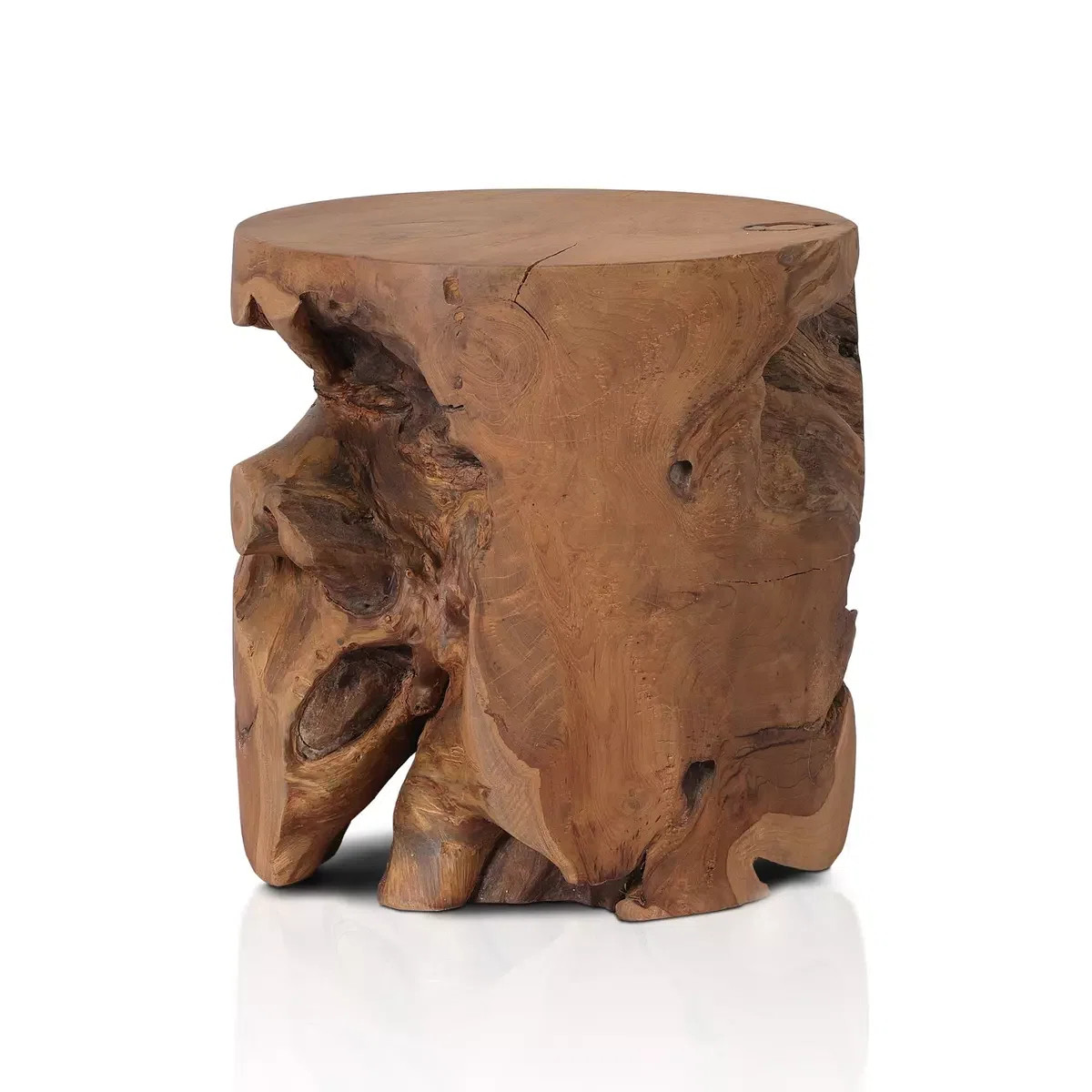 Four Hands Atrakchi Teak Accent Stool & Reviews | Perigold | Perigold