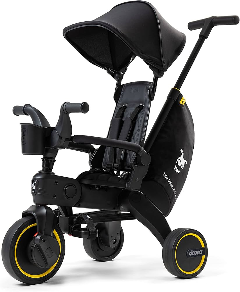 Doona Liki Trike Midnight Edition - Foldable Push Trike and Kid's Tricycle for Ages 10 Months to ... | Amazon (US)