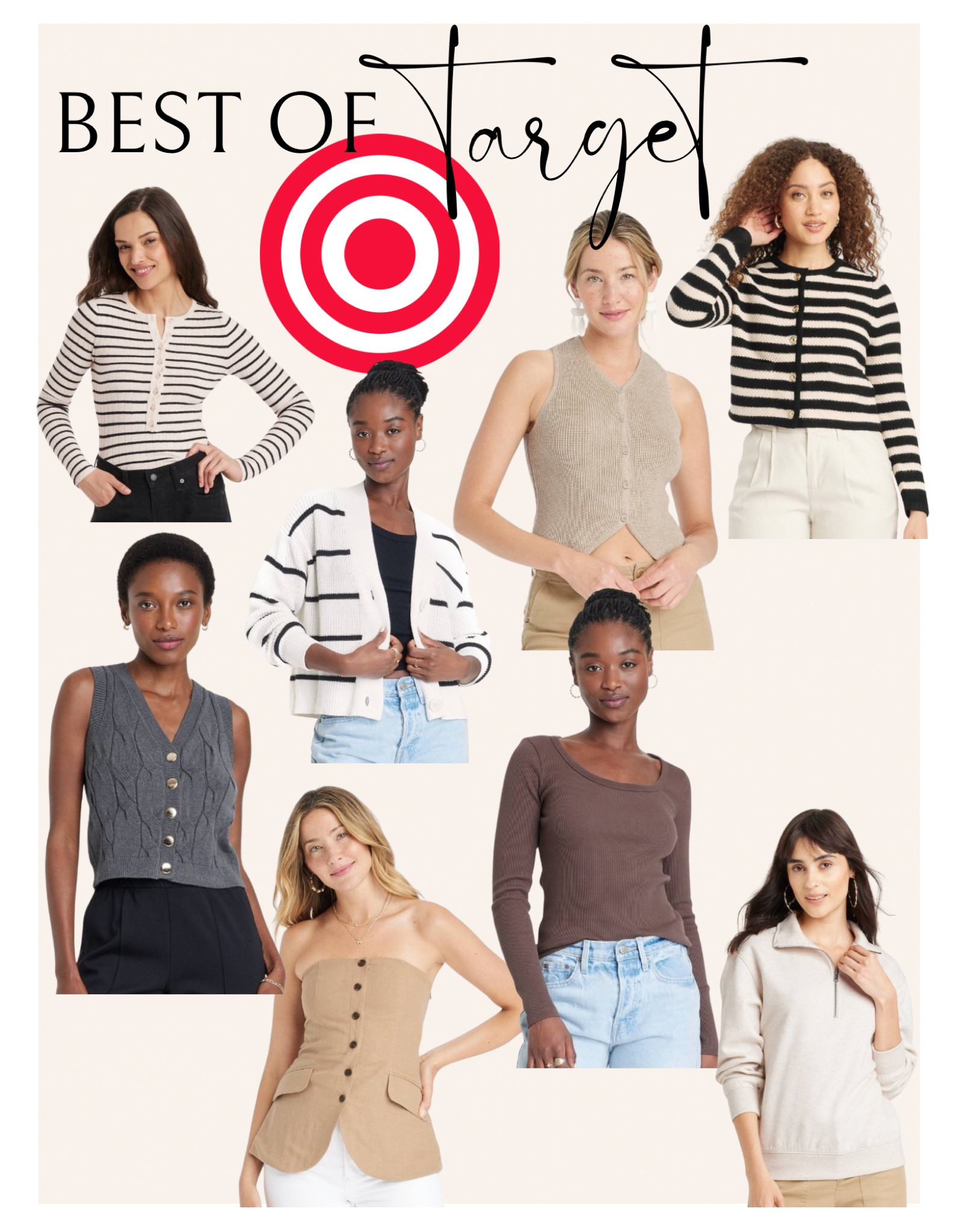 Targets new arrivals are on FIRE! I bought the mock neck sweatshirt (it’s literally the suggest thing ever and runs TTS!), and the striped Henley (also TTS, and super soft!). I almost bought the striped cardigan , and the striped knit button sweater 🙈

Back to school | striped sweater | sweater vest | basics | target new arrivals

#LTKSaleAlert #LTKSeasonal #LTKBacktoSchool