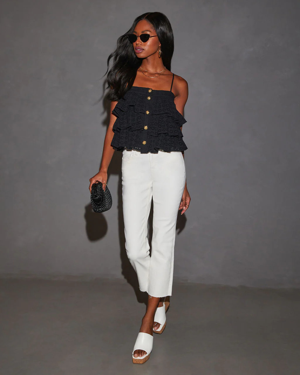 Hadley Tiered Lace Tank Top | VICI