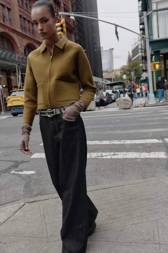 KNIT JACKET WITH ZIPPER | Zara US