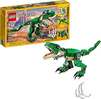 LEGO Creator Mighty Dinosaurs 31058 Build It Yourself Dinosaur Set, Create a Pterodactyl, Tricera... | Amazon (US)