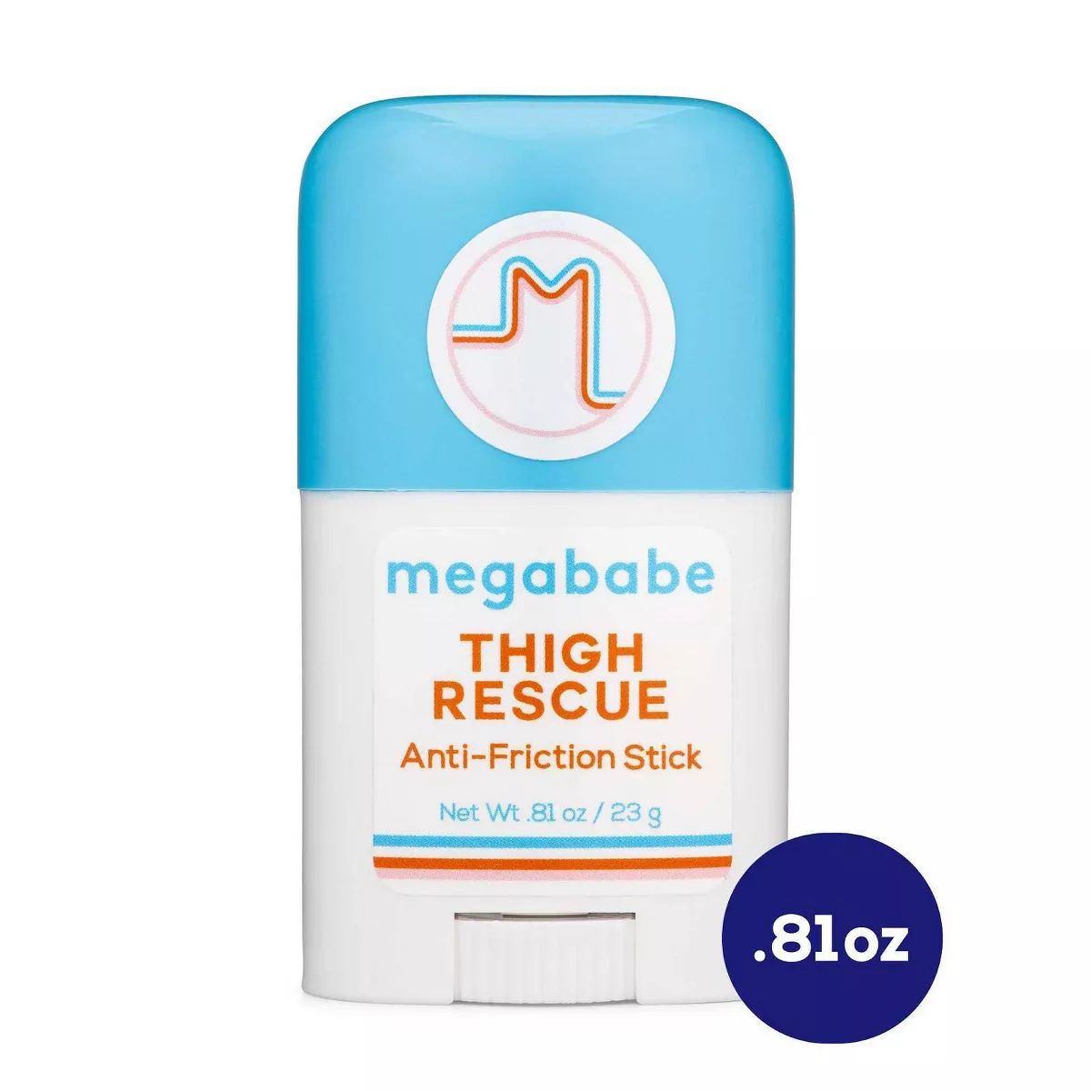 Megababe Thigh Rescue Lotion Anti-Chafe Stick - Trial Size - Pomegranate/Citrus Scent - 0.81oz | Target
