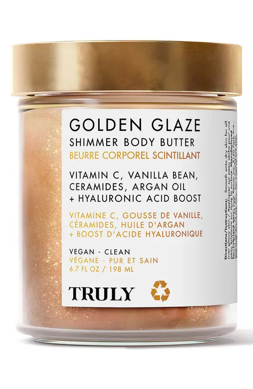 TRULY BEAUTY Golden Glaze Shimmer Body Butter at Nordstrom, Size 6 Oz | Nordstrom