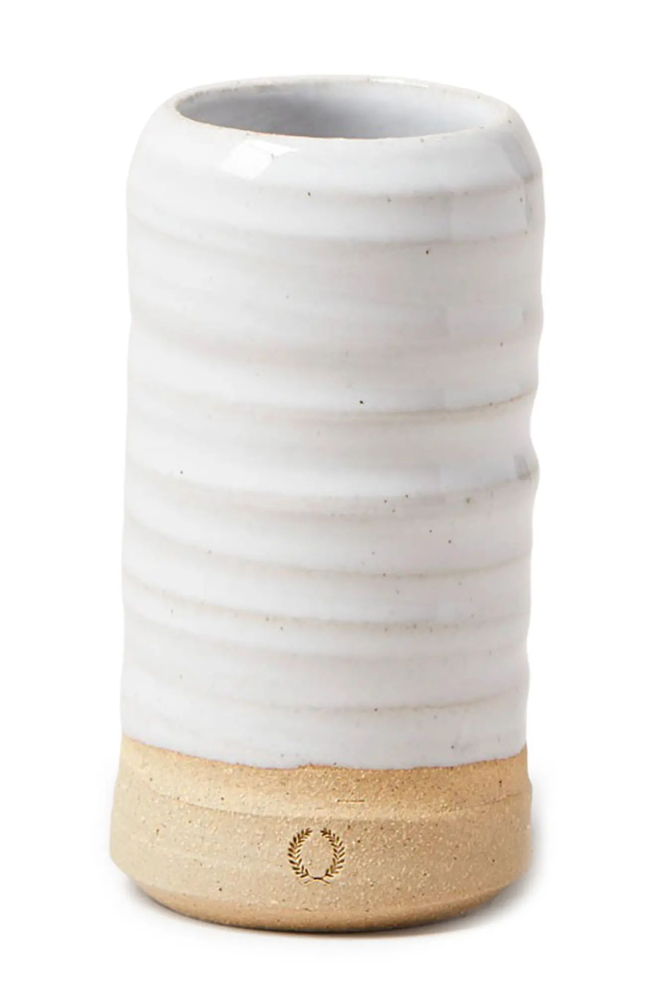 Farmhouse Pottery Mini Glazed Stoneware Vase in White at Nordstrom | Nordstrom
