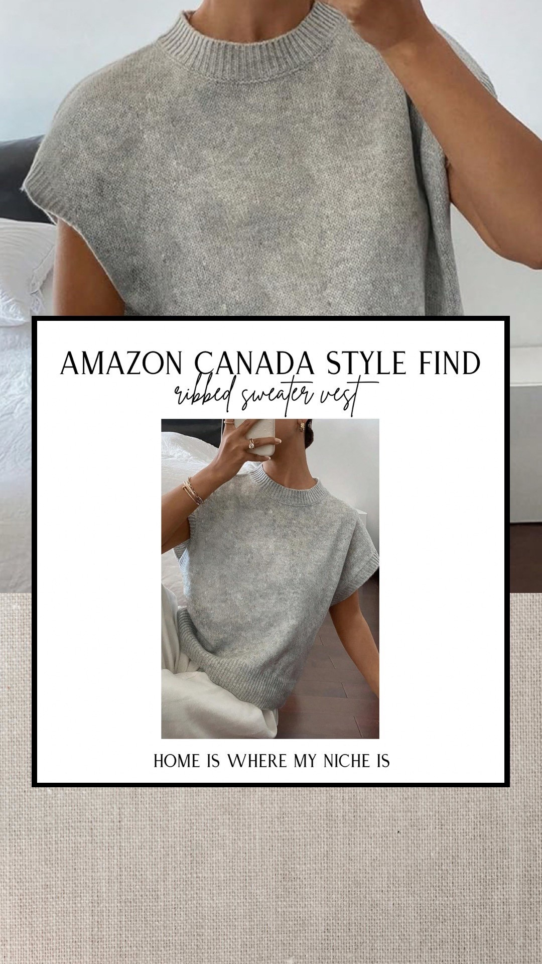 S T Y L E / ribbed sweater vest crewneck casual knit pullover comes in grey & navy

Amazon Canada 

#LTKcanada #LTKstyletip
