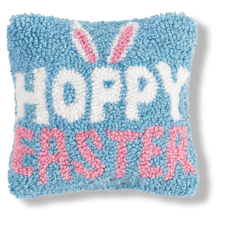 C&F Home Hoppy Easter Hooked Petite Throw Pillow | Target
