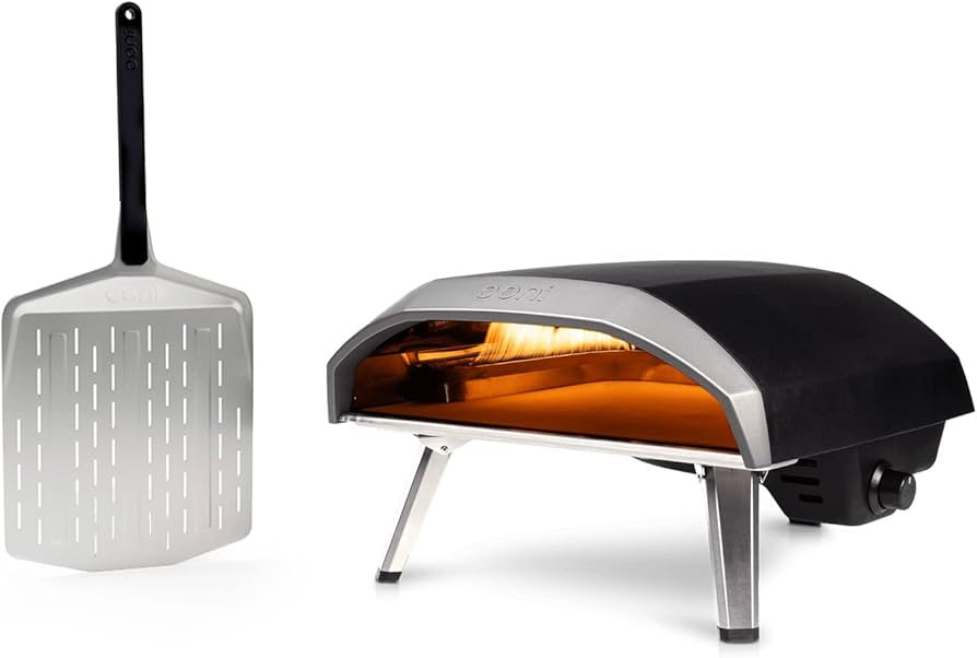 Ooni Koda 16 Gas Pizza Oven + Ooni 14" Perforated Pizza Peel - Outdoor Portable Propane Gas Pizza... | Amazon (US)