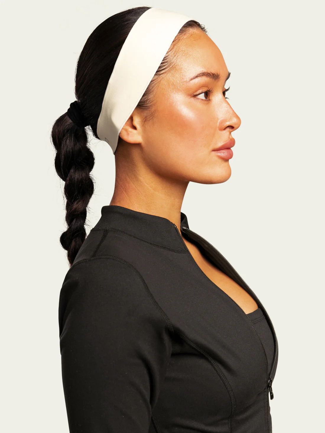The Micro Headband / Black-Cream | 437