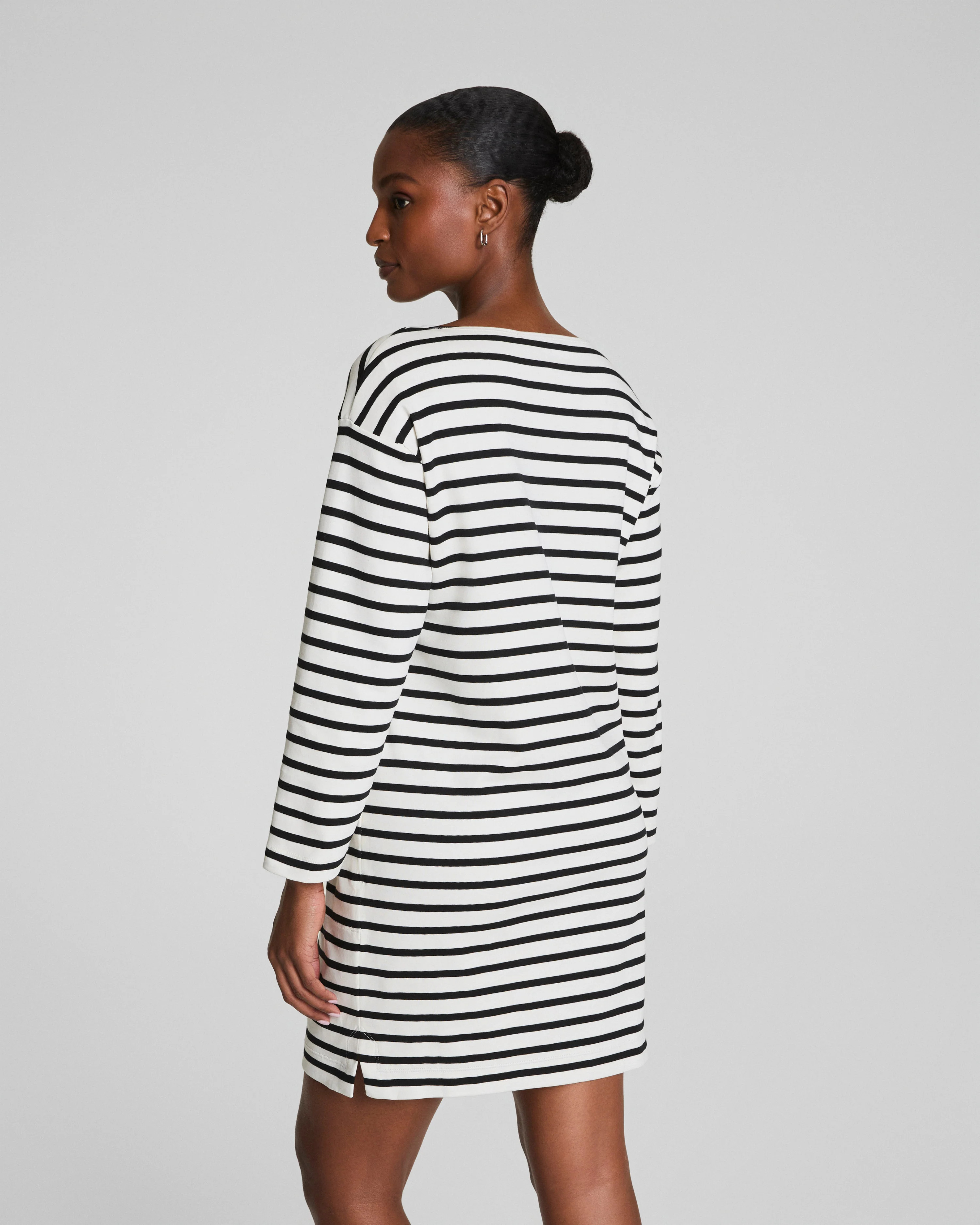 Cotton Boatneck Mini Dress | Spanx