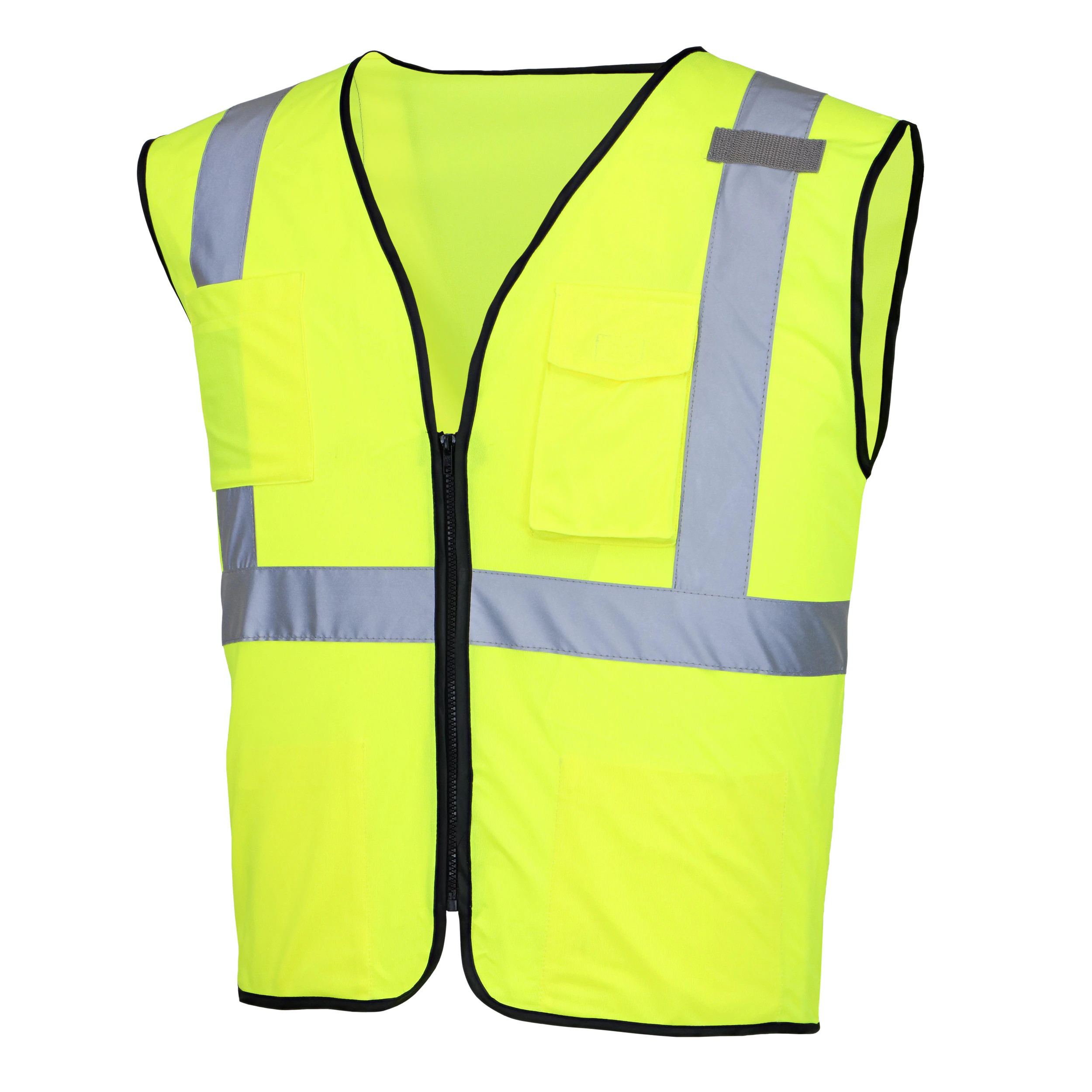 Safety Works Yellow Polyester High Visibility Reflective Safety Vest one_size | SW46204-O | Lowe's