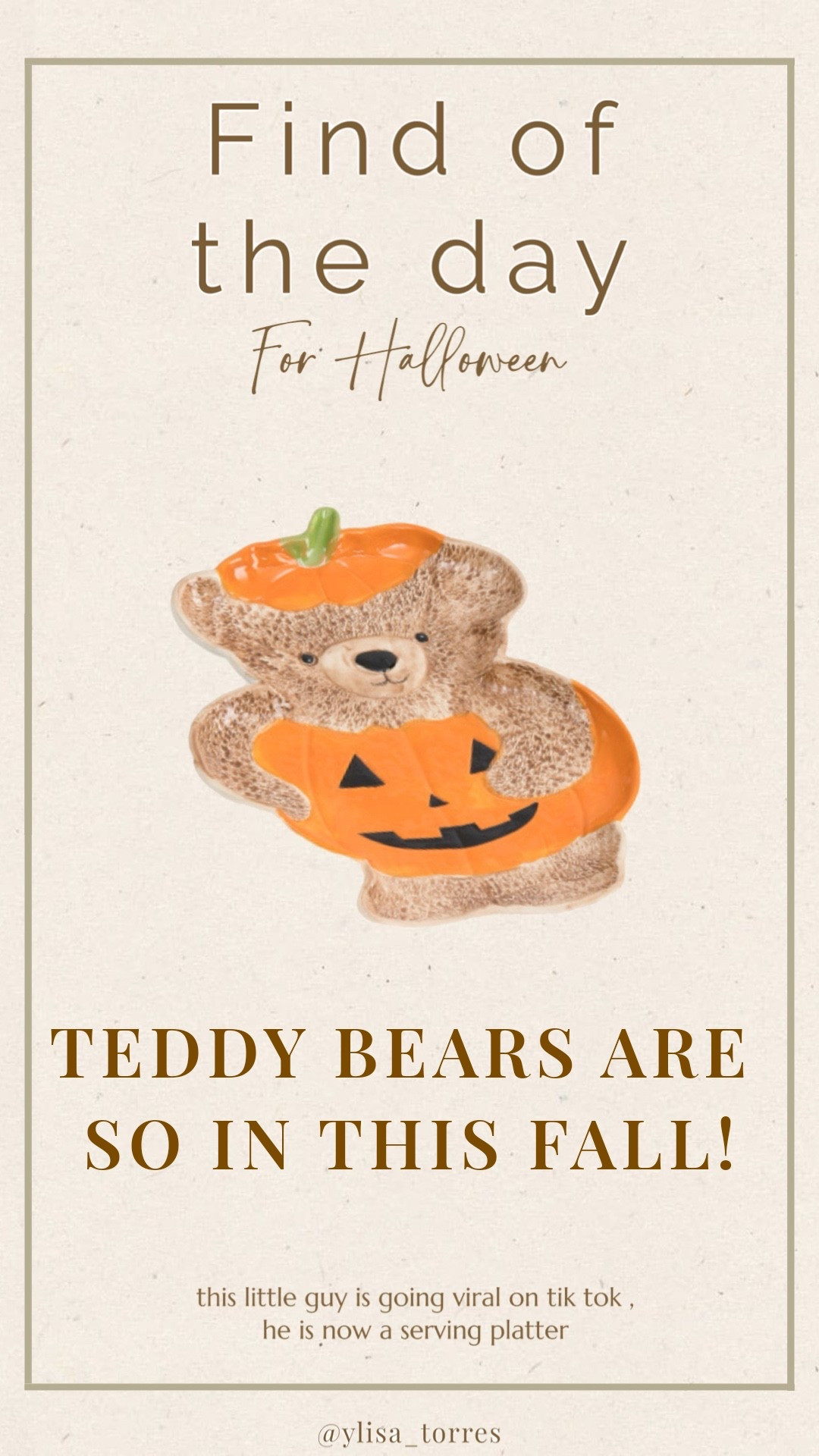 teddy bear serving platter

#LTKautumn