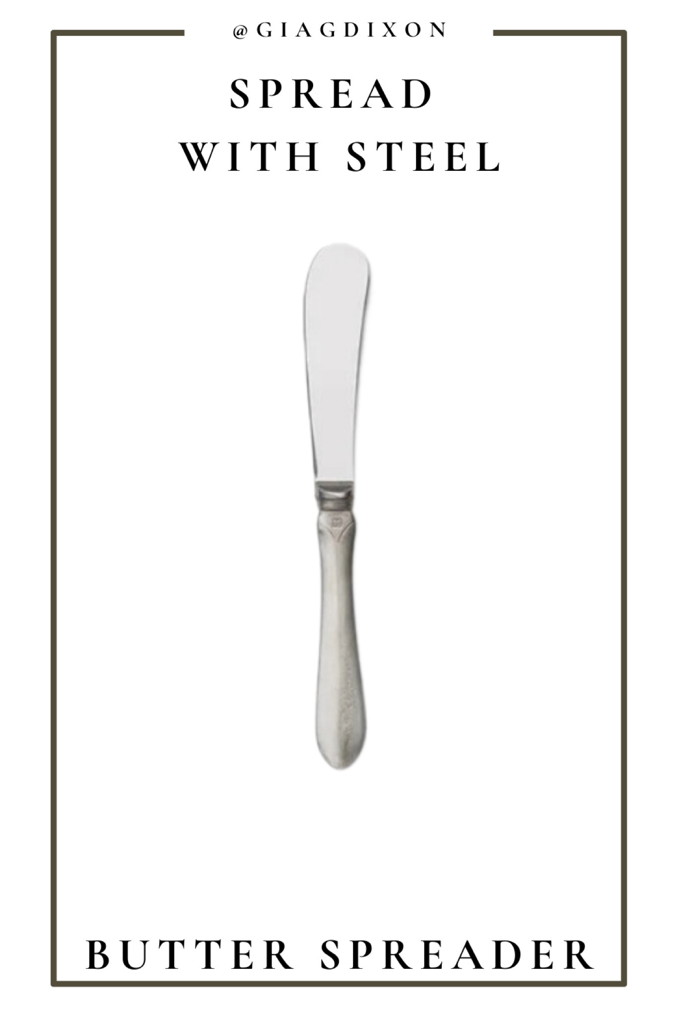 Knives originally were never allowed at the table as they were typically dirty, covered in blood from an animal or man. Bread is to be broken with the hands to signify respect and allegorical to God. Butter spreaders were later introduced as a civilised method of enjoying condiments for one’s toast, and tea time accompaniments.

#LTKhome #LTKstyletip #LTKFind