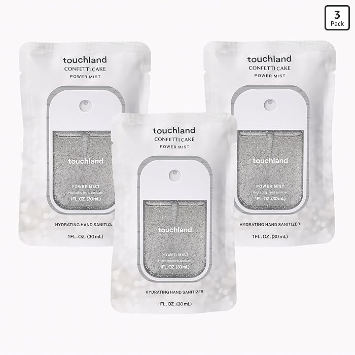 Touchland Spray desinfectante de manos hidratante \u2013 Juego de tr\u00edo de pastel de confeti,... | Amazon (US)