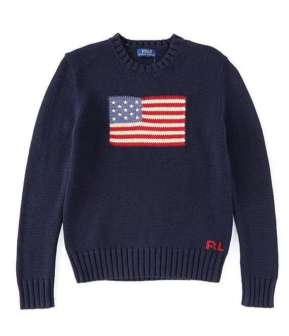 Childrenswear Big Boys 8-20 American Flag Sweater | Dillards