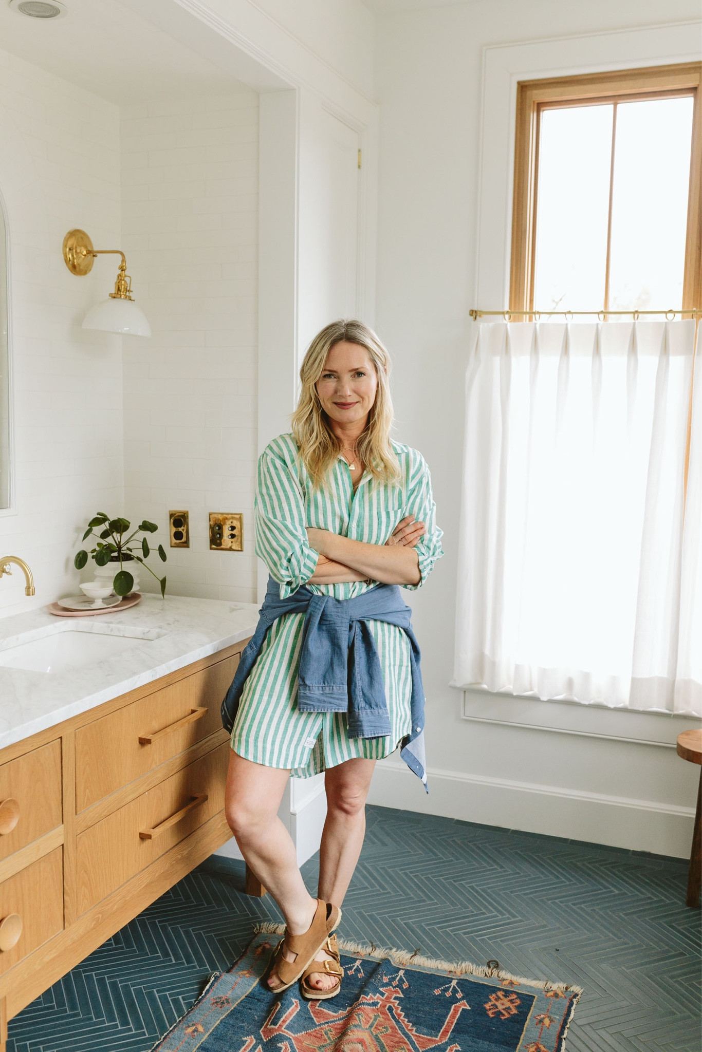 Ready for spring (and our upcoming spring break vacation) with this sweet striped dress from @frankandeileen. LOVE adding a little shape with one of their classic denim button downs, too. Everything I own gets more and more comfortable, wash after wash - they’re keep-forever pieces that I feel great in. More favs below… #wearloverepeat #frankandeileenpartner

#LTKover40 #LTKSeasonal #LTKstyletip