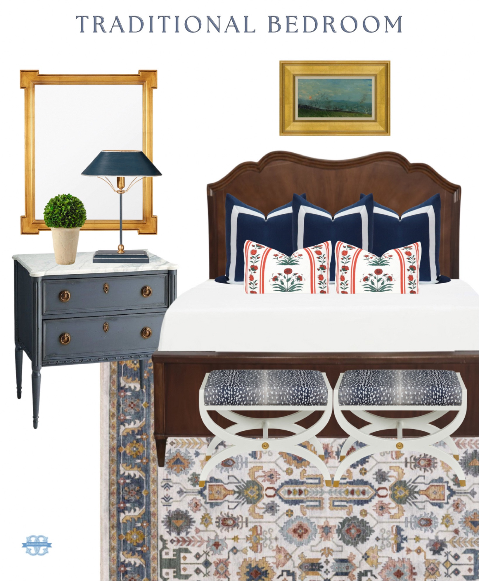 Traditional red and navy bedroom inspo!❤️

Home Decor, Grandmillennial, Ralph Lauren, Bed, Nightstand, Ottoman, Rug, Lamp, Mirror

#LTKhome