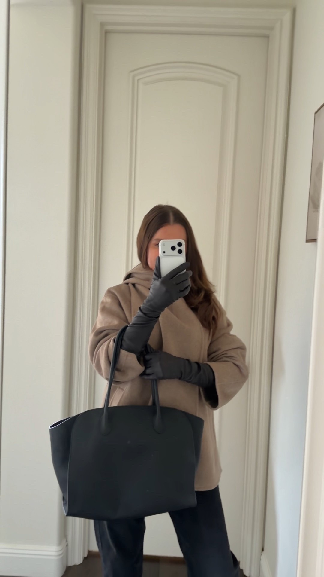 Outfit inspo. This coat is lightweight and the scarf is detachable making it a great choice for fall and early winter months. The gloves are from Zara. They are dark brown but look more like black/off black. 
#coat #falloutfit #gloves #leather #bomber #jacket #espressobrown #darkbrown #brown #winter #outfitideas #loafers #boots  


#LTKWorkwear #LTKootd #LTKFindsUnder100 #LTKFindsUnder100 #LTKSaleAlert

#LTKSeasonal #LTKgrwm #LTKHoliday