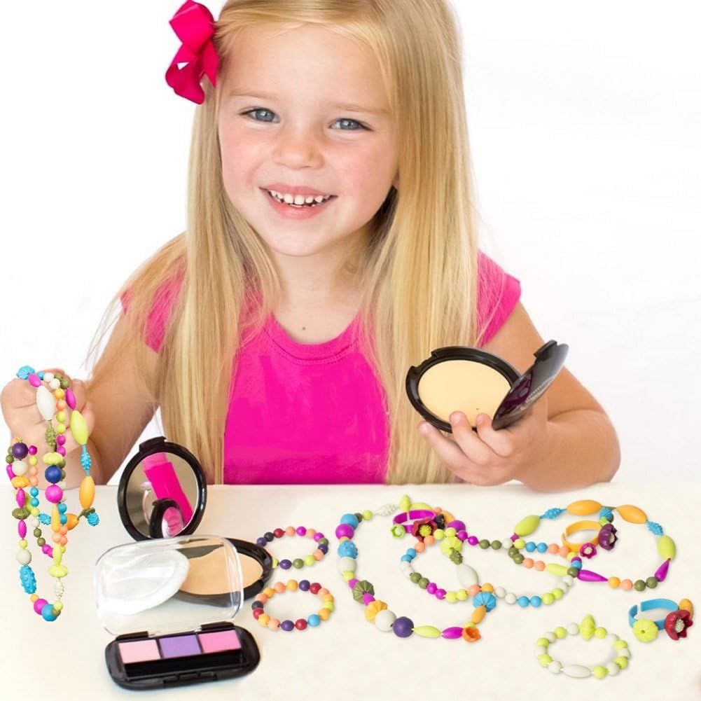 Gili Pop Beads, Jewelry Making Kit for 4, 5, 6, 7 Year Old Little Girls, Arts and Crafts Toys for... | Amazon (US)