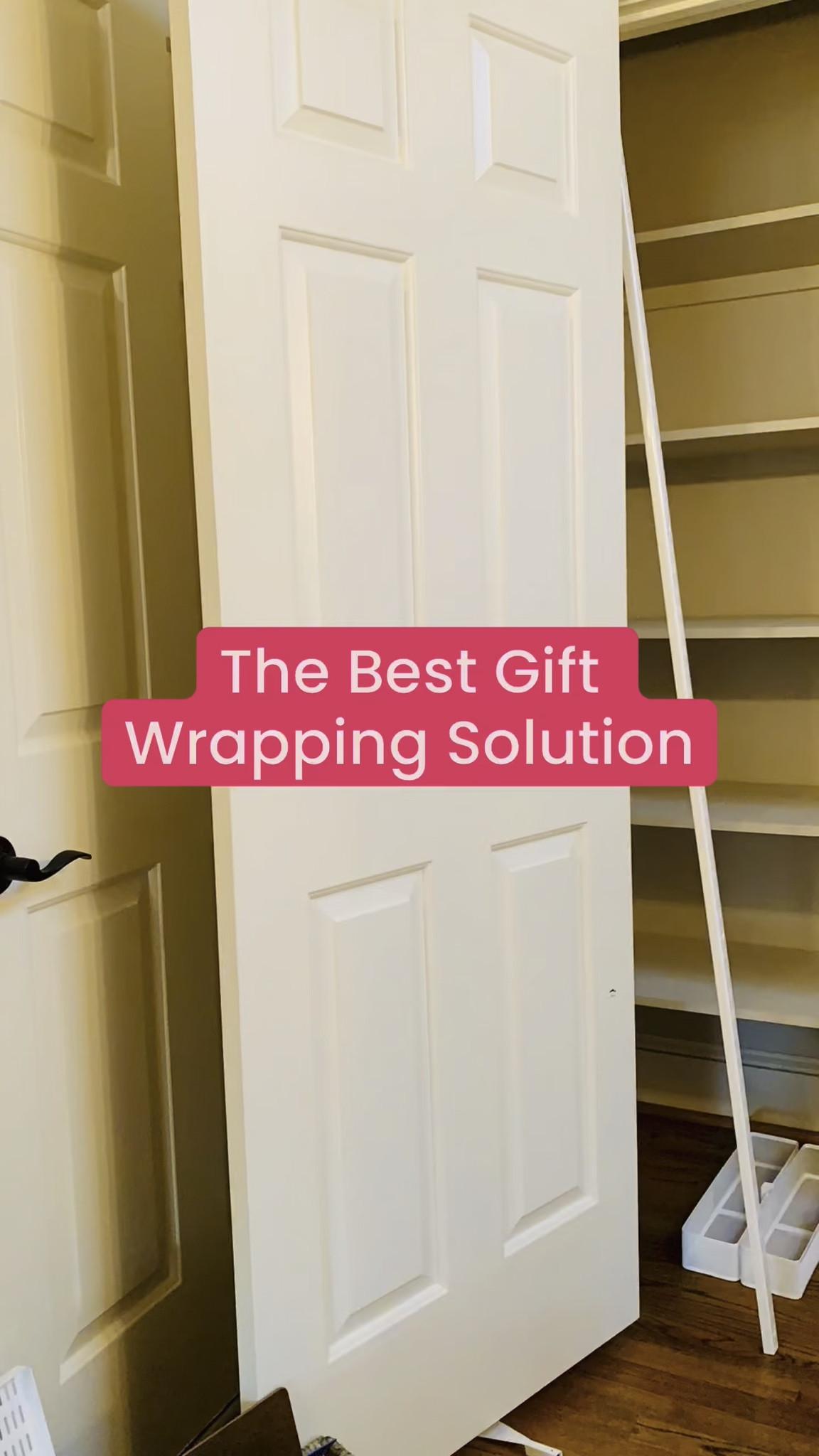Gift wrap organizer 

#LTKHome