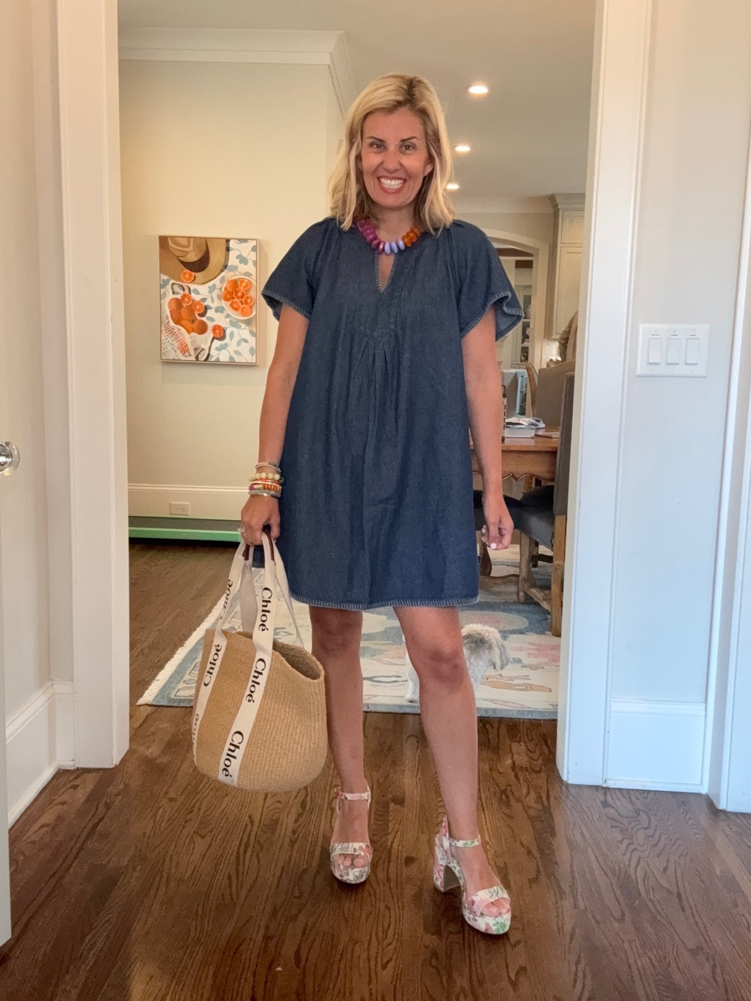 Cutie denim dress from Belk! So many ways to style this one. I’m in xs dress & 8 heels tts. 

*code Catherine20 at Allie + Bess

#LTKdayinmylife #LTKootd #LTKmomlife