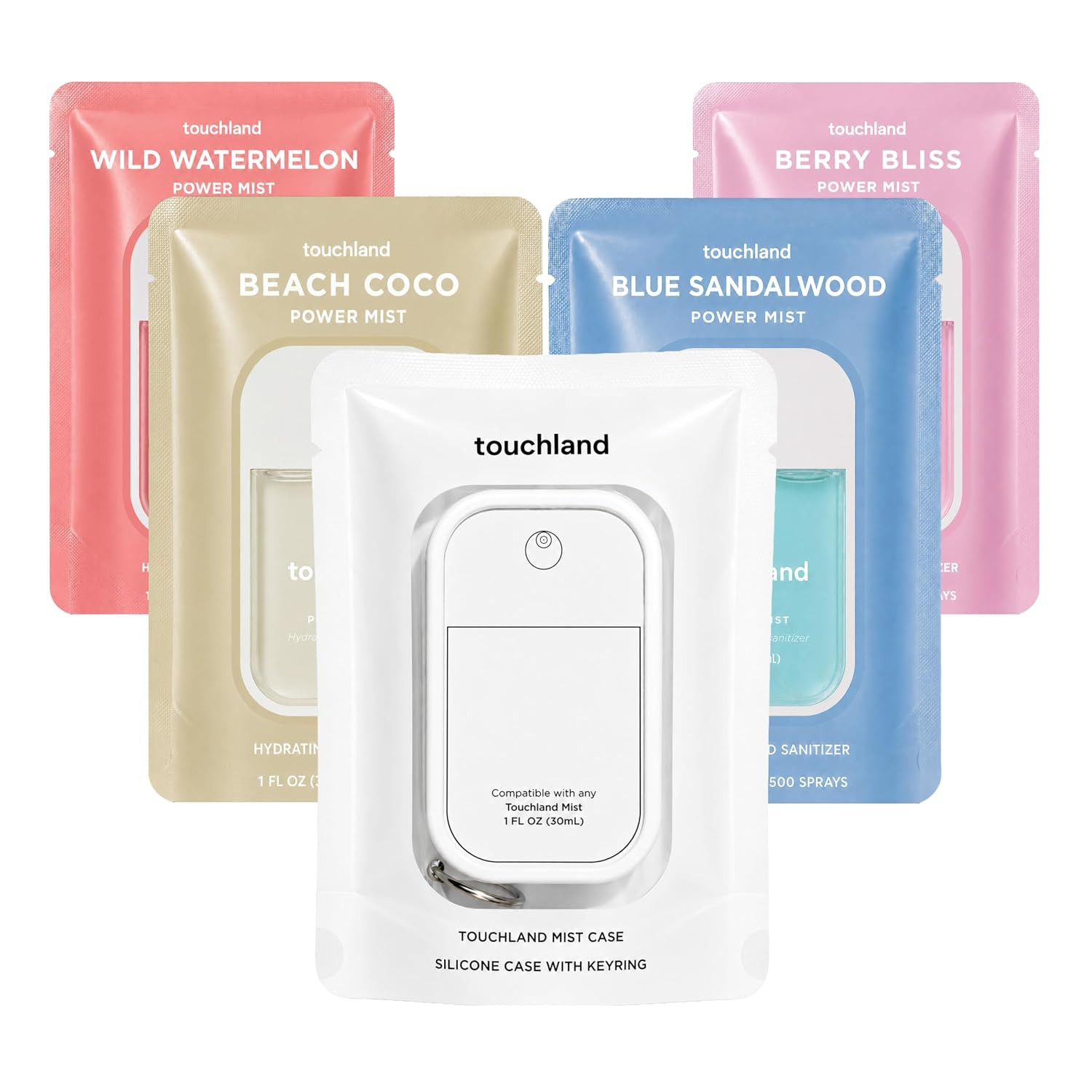 Touchland Dream 5 Hydrating Hand Sanitizer Spray & Case Gift Travel Size | Amazon (US)