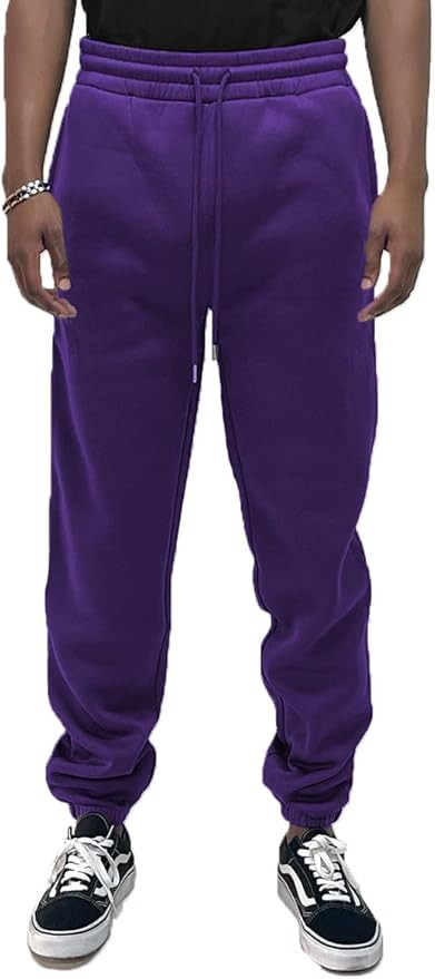 Weiv Gear Men's Jogger Sweatpants – Elastic Drawstring Waist Casual Tapered Leg Active Workout ... | Amazon (US)