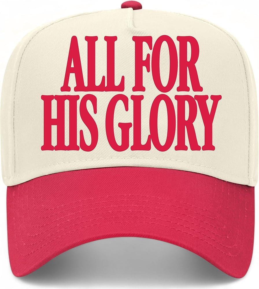 All for His Glory Hat | Premium Adjustable Christian Snapback Baseball Vintage Trucker Hat for Me... | Amazon (US)